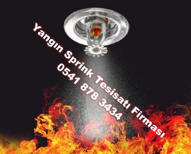 Yangın Sprink Tesisatı - 0541 878 3434.